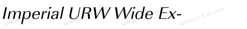 Imperial URW Wide Ex字体转换 Imperial URW Wide Ex字体转换